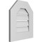 Ekena Millwork Octagonal Top Surface Mount PVC Gable Vent: Functional, w/ 3-1/2"W x 1"P Standard Frame, 16"W x 18"H GVPOT16X1801SF - alternate 2